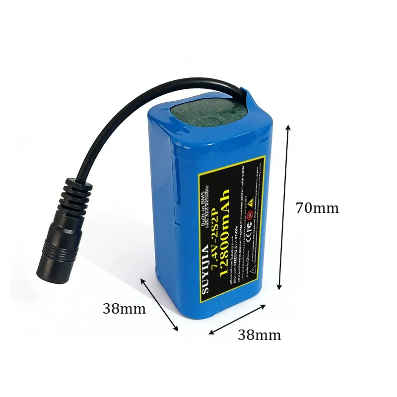 Original T1882011-5 T888 V007 H18 C18 2S2P 7.4V 12800mAh Li-ion Battery for Remote Control/RC Fishing Bait Boat Battery