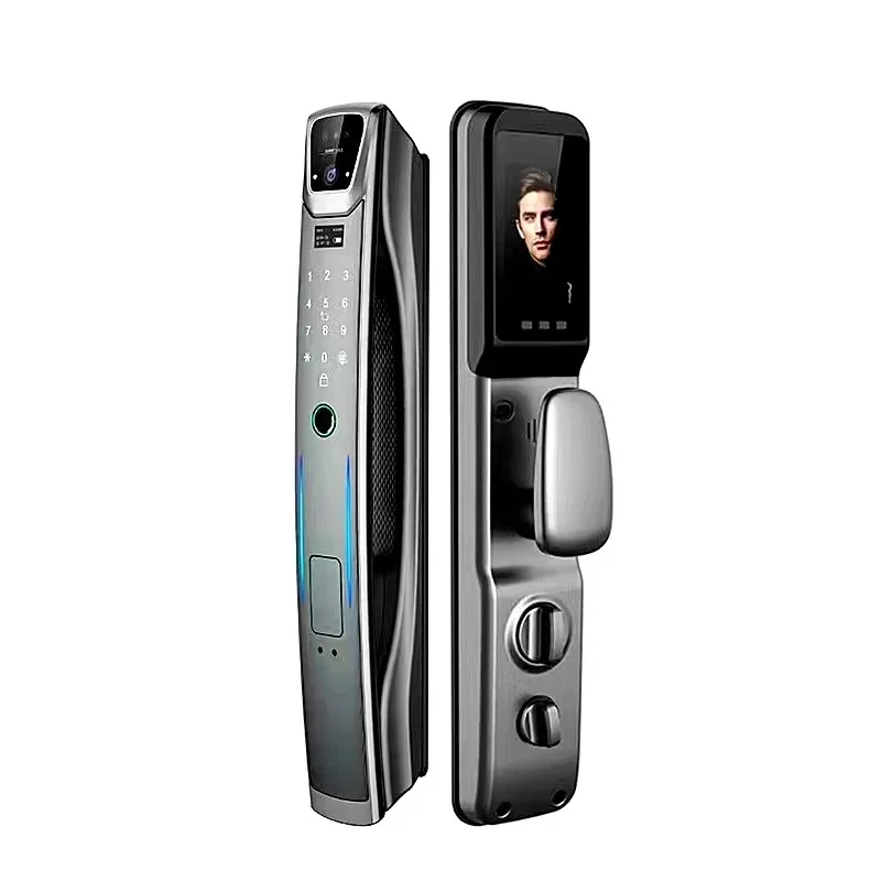 Tuya Wifi Digital Cerraduras inteligente Security Safe Hotel Electric Software System NFC With camera 3D Safe Smart Door Locks