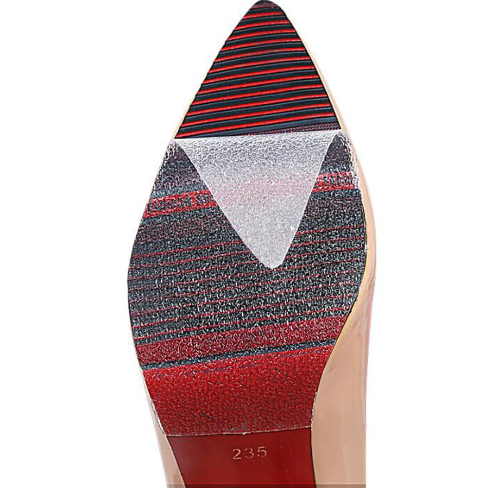 2 Rolls Shoe Sole Protective Pads Non-Slip Wear-Resistant Transparent Stickers For High Heels Flat Shoes Self-Adhesive Pvc Film