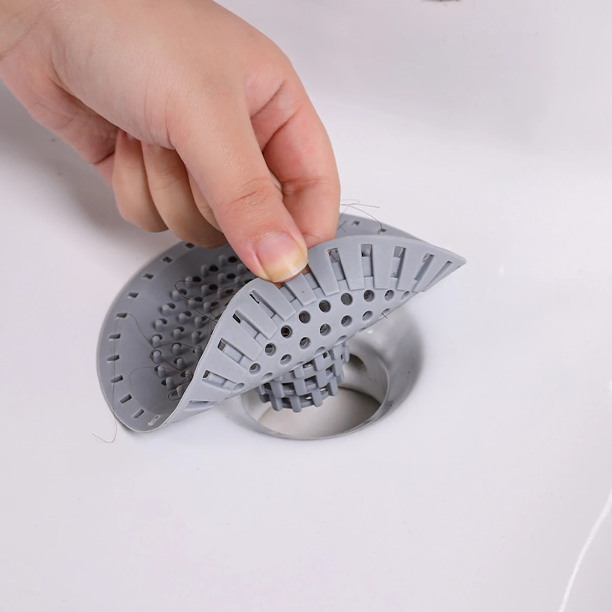 

3 шт., силиконовая антиблокирующая пробка для волос, пробка для душа, крышки для слива в пол, сито для раковины, фильтр для ванной комнаты и кухни