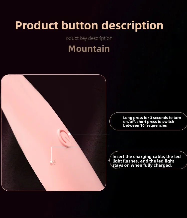 Honey bean stick point tide pen female masturbation device G point AV massage vibrating stick multi-frequency electric sex toys 6