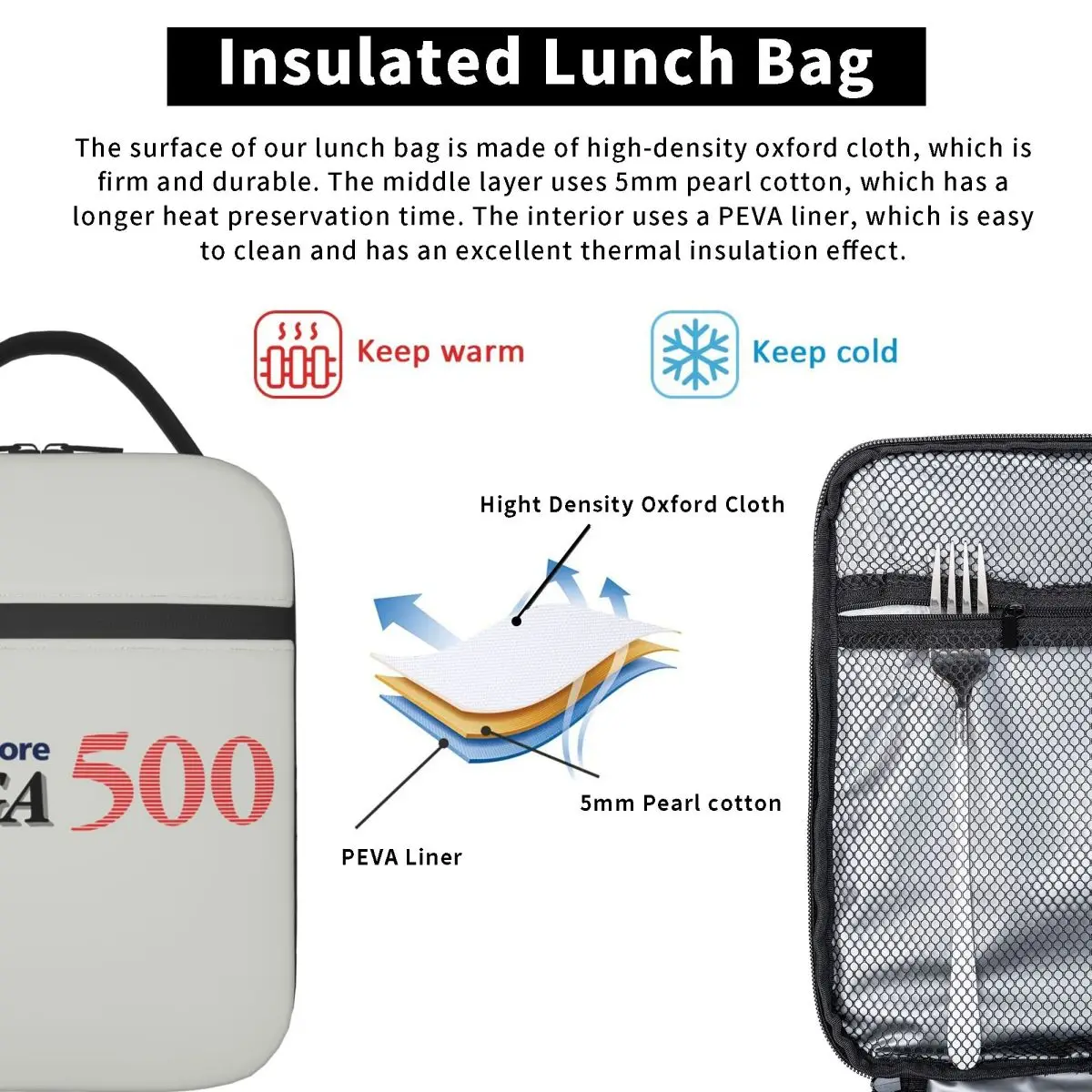 Commodore Amiga 500 Insulated Lunch Bag for Women Children Portable Food Boxes Thermal Lunch Box Tote