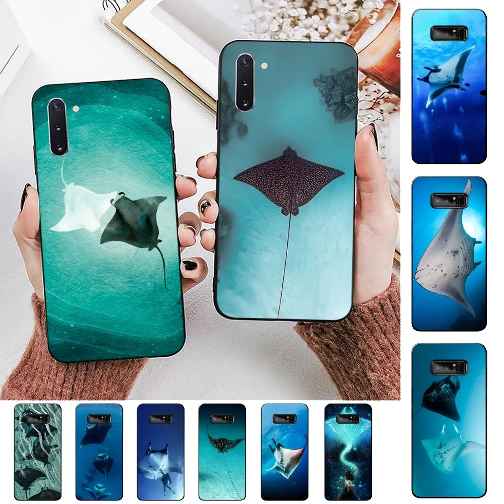 Manta Ray Animal Phone Case For Samsung Note 8 9 10 20 Pro Plus Lite M 10 11 20 30 21 31 51 A 21 22 42 02 03