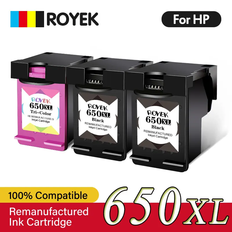 650XL Ink Cartridge Replacement For HP 650 HP650 XL Compatible Deskjet 1015 1515 2515 2545 2645 3510 3515 4518 4645 Printer