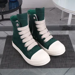 High Street R0 Green Felt Sneaker Big Shoes Lace Casual Shoes Men's Shoes Women's Casual Shoes