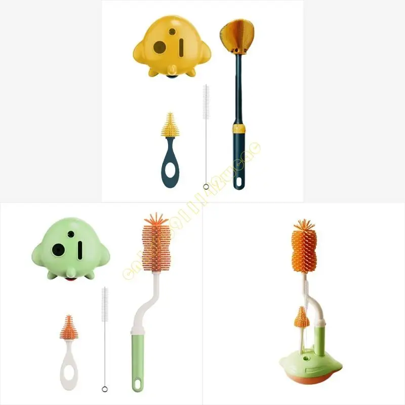 

3 Pieces/set Baby Bottle Cleaning Set for Efficient Cleaning Daily Care Home Use DXAD