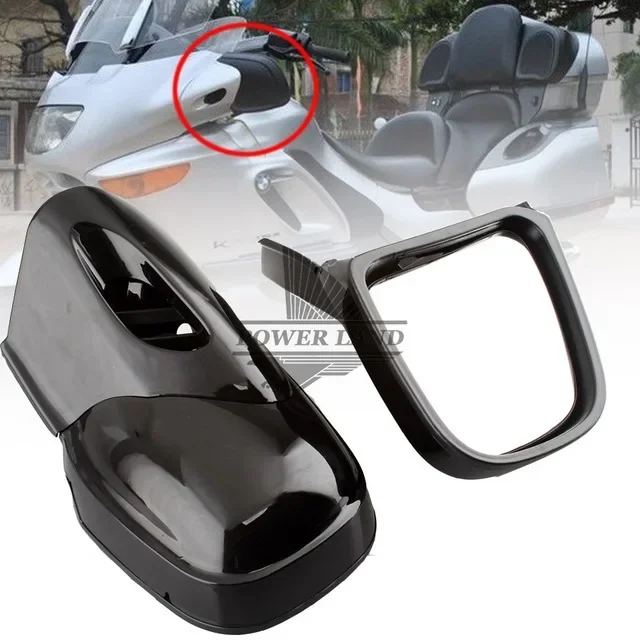 

1Pair Black Motorcycle Rearview Side Mirrors Left & Right Set For BMW K1200 LT K1200M 1999 2000-2008 07 06 05 Accessory