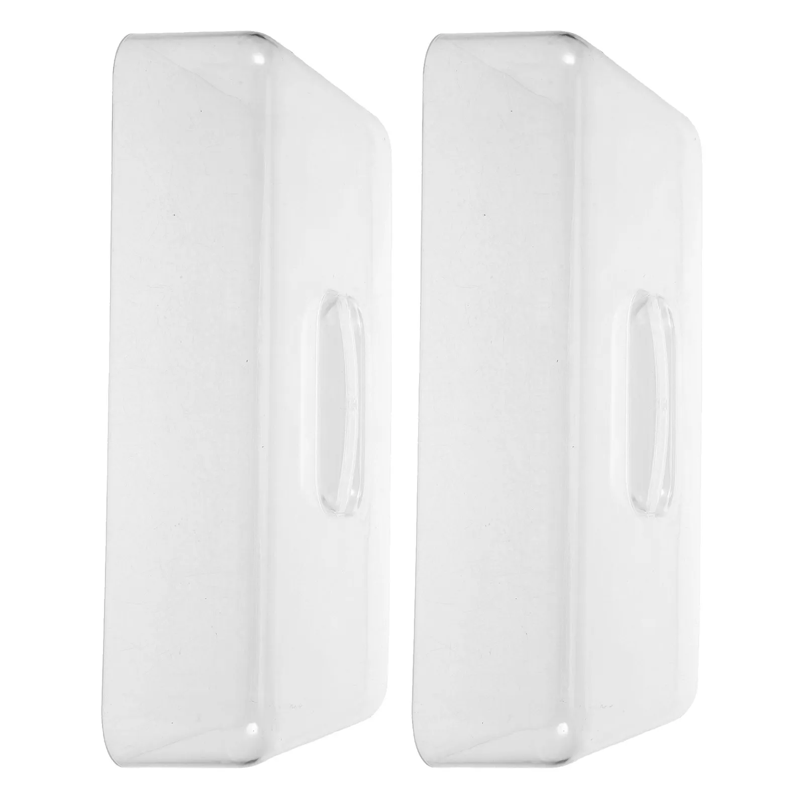 2Pcs Clear Acrylic Rectangular Cake Cover Dome 10.82 Inch Food Dome Charcuterie Lid Dessert Display Stand Bread Snacks