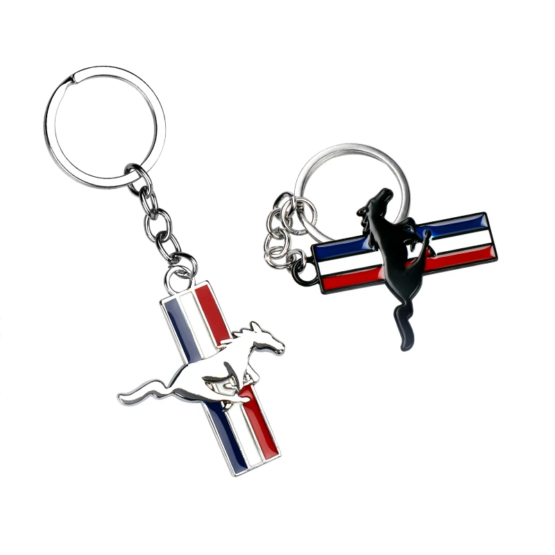 1PC Car Styling Keychain Car Styling Key Ring Auto Accessories For Ford focus Mustang Shelby GT350 GT500 ST