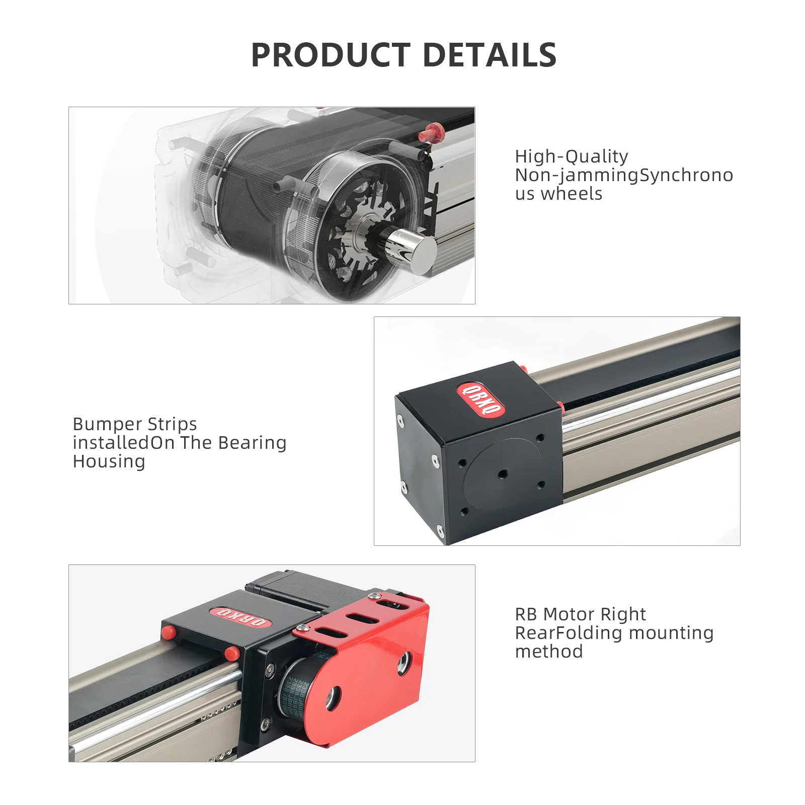 QRXQ RXP60 Linear Rail 30kg Load 1500mm/s 1000mm 1100mm 1200mm CNC  Engraving Machines Linear 3D Printer Linear Actuator