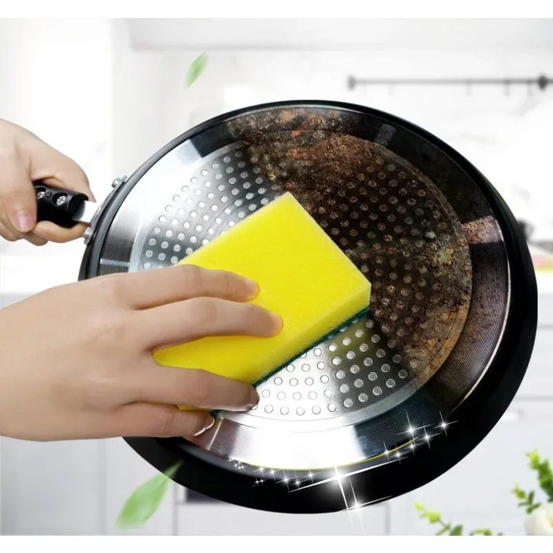 5/10pcs Dishwashing Sponge Washing Scourer Home Dishwasher Cleaning Universal Sponge Brush Kitchen Cleaning Tools Garden