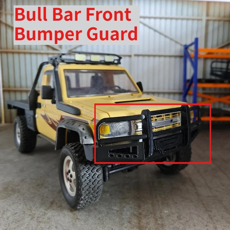 RC Offroad Crawler Upgrade Front Bull Bar Bumper Guard Appearance Decor Parts For MN82 1/12 RC Modification Spare Accessories