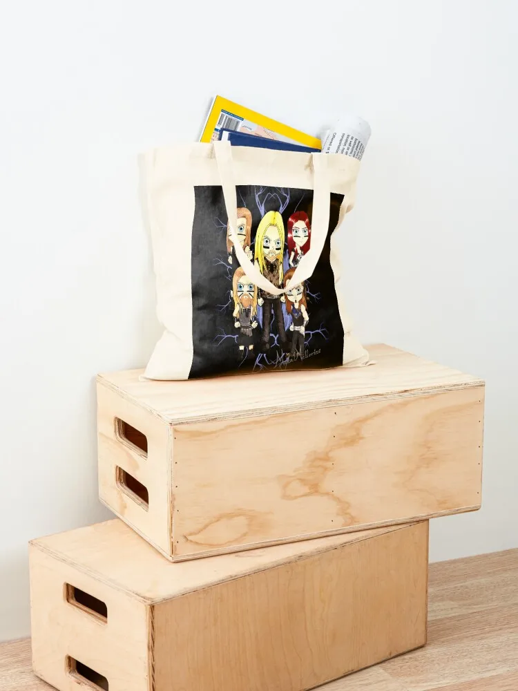 Mini Ensiferum One Man Army Tote Bag free delivery bags reusable shopping bag hand bag Women's