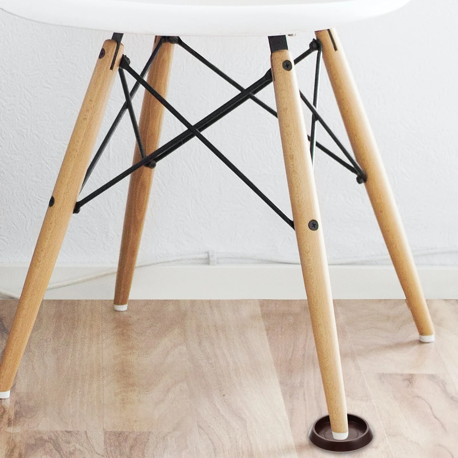 

12Pcs Chair Leg Pads Plastic Anti-Skid Protective Pads Multi-Function Chair Wheel Stoppers Non-Slip Furniture