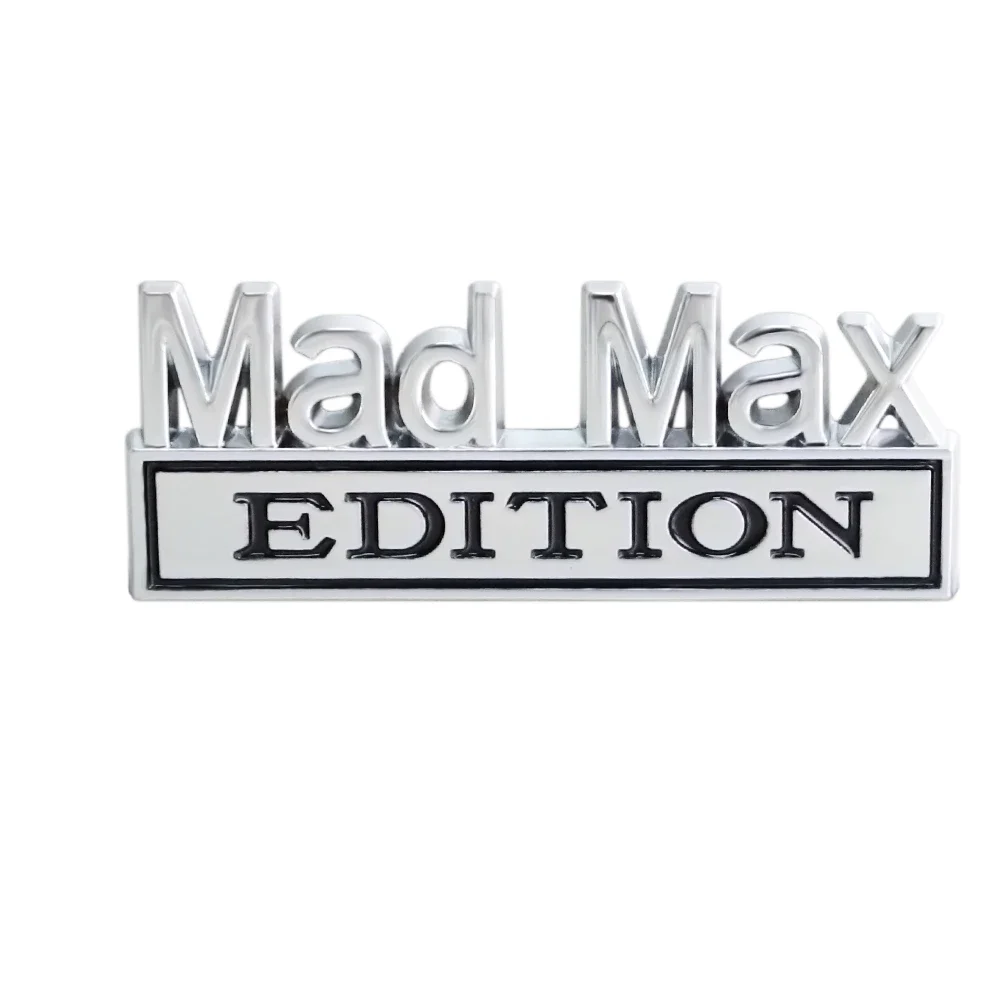 3D MAD MAX EDITION Leaf Plate Label Body Sticker Tail Sticker Car Modification Stickers Automobile Decoration Car Accessories