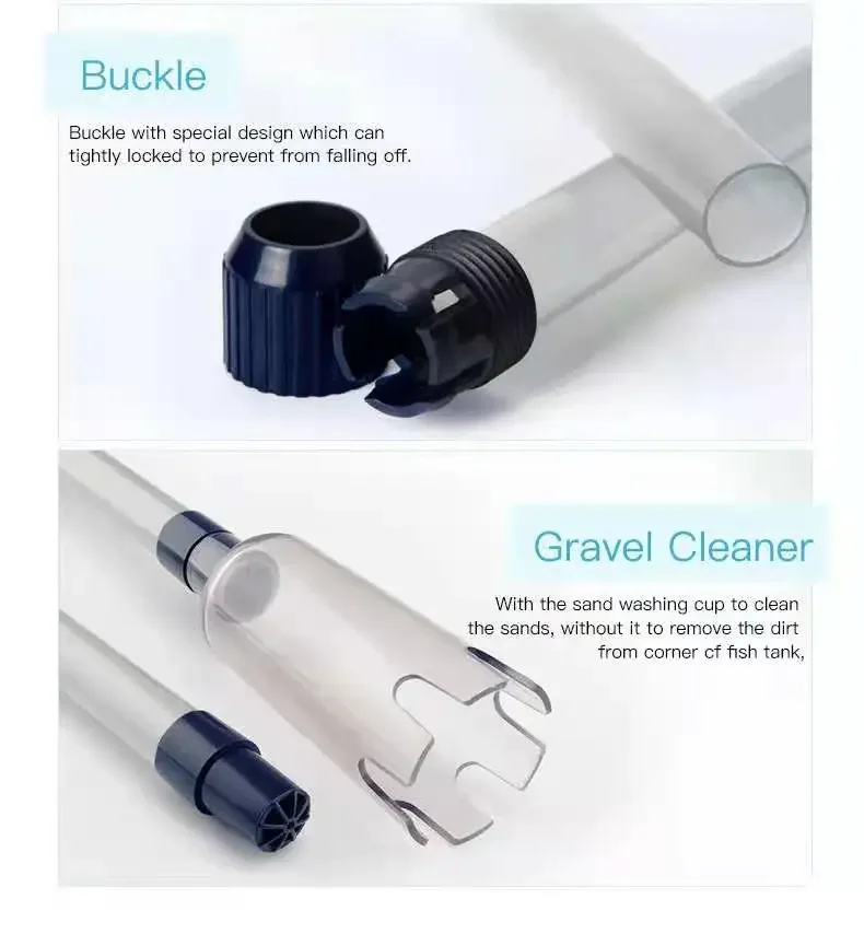 3W Aquarium Elektrischer Kiesreiniger Wasserwechselpumpe Reinigungswerkzeuge Wasserwechsler Siphon für Aquarium Wasserfilterpumpe – Detail 10