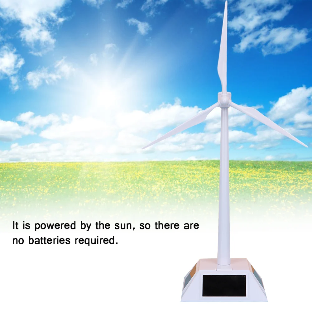 

ZK20 Children Intelligent Plastic Solar Windmill Pinwheel Model Educational Toy