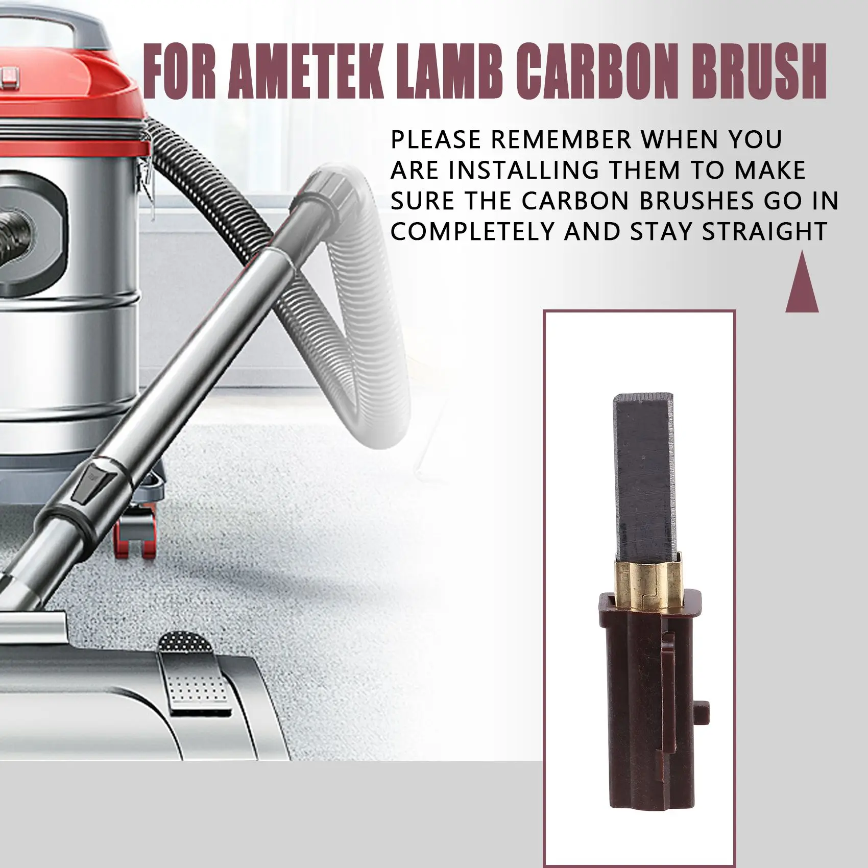 4Pack Vacuum Motor Carbon Brush for Ametek Lamb 2311480, 333261, 33326-1 image 4
