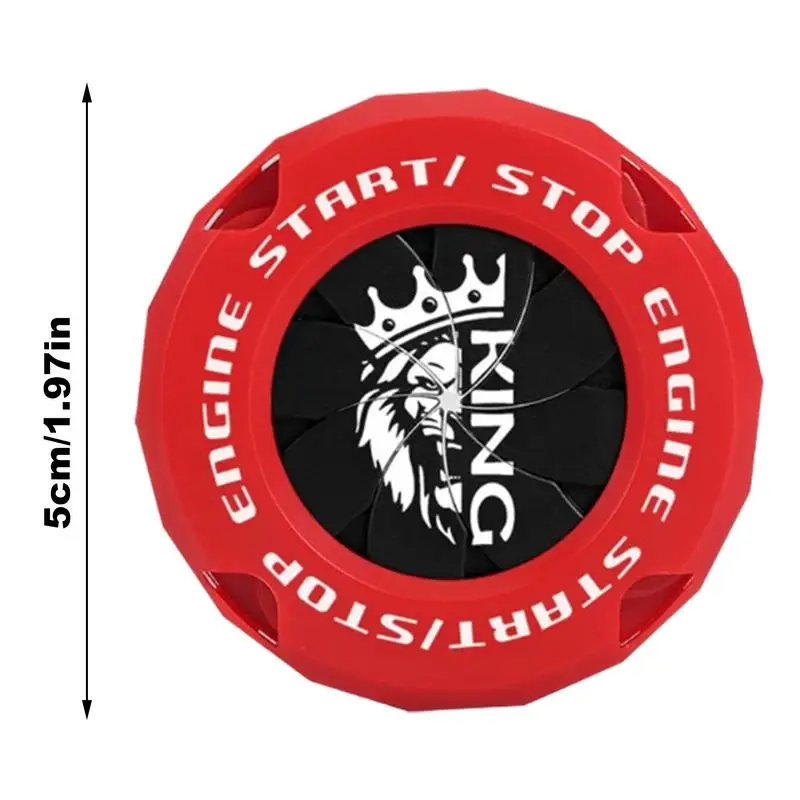 Car Onekey Start Stop Button Cover Sticker Car Interior Sticker Engine Ignition Start Swtch Protective Cover Motor StartRing