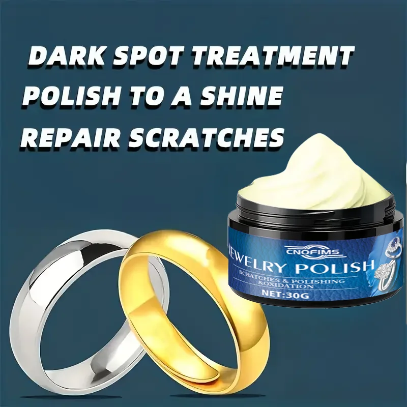 Jewelry Care Polishing Cream: Eliminates Oxidation/Tarnish, Restores Luster to Gold/Silver Rings/Bracelets