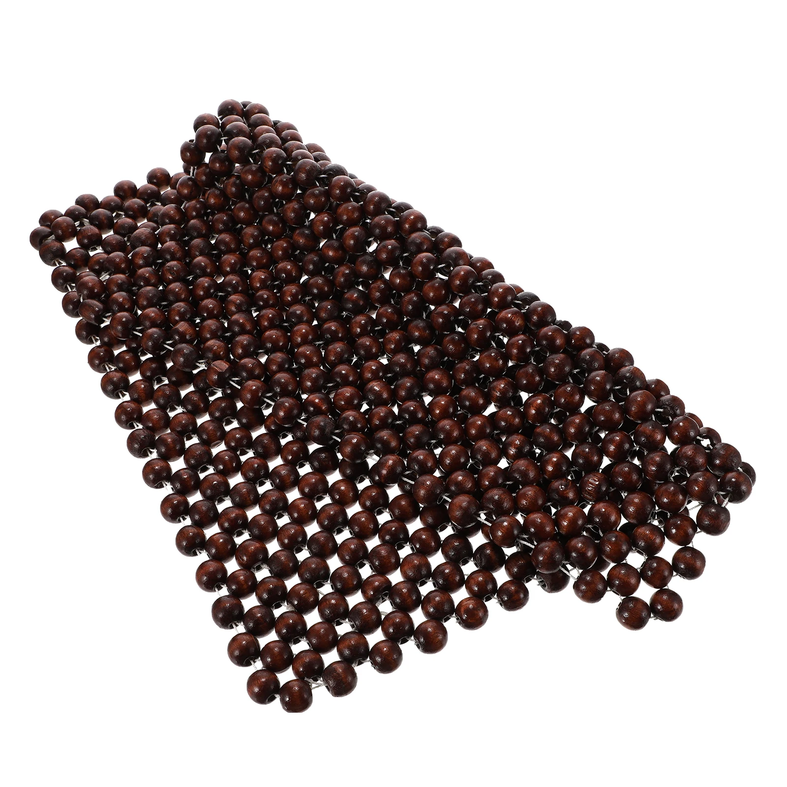 

Wood Beads Car Seat Cushion Pad Ventilated Breathable Cooling Seat Pads Coffee Color Easy Install Remove Durable Automotive