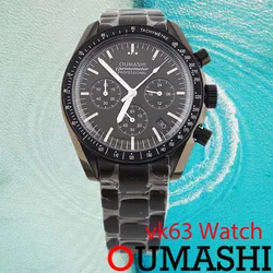 man watch 41mm New Sport Luxury Man watch 100M Waterproof Luminous VK63 Chronograph ARSapphire mirror Stainless steel Watch men