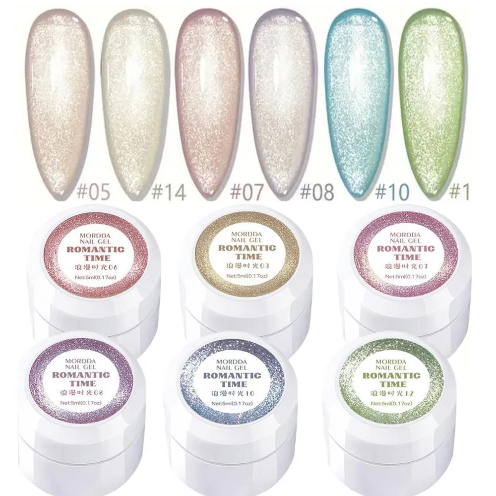 5ml 핑크 그린 블루 퍼플 마그네틱 캣아이 네일 폴리쉬 글리터 홀로그램 UV 젤 바니쉬 반사 캣아이 네일 폴리쉬 0.17oz