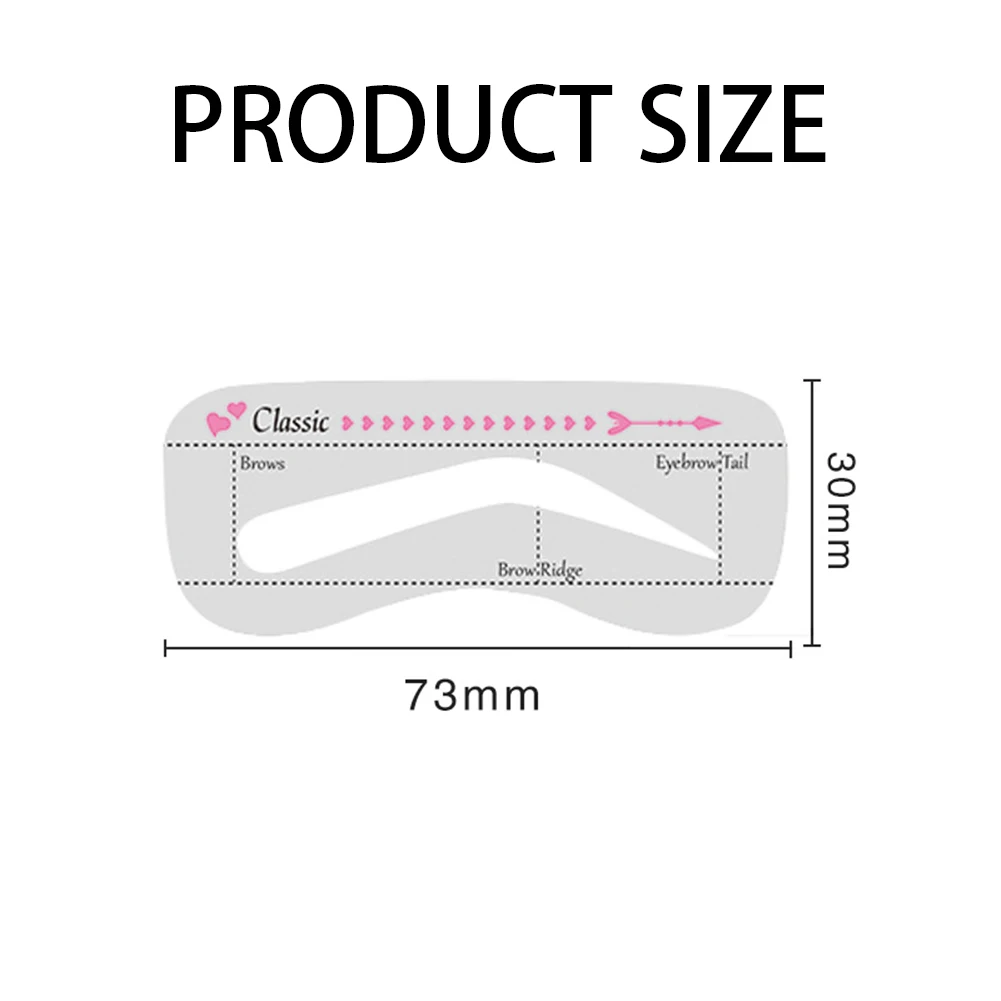DIY Drawing Eyebrow Template Guide Beauty Tools Stickers Cosmetic Accessories  Eyebrow Drawing Stencil Kit
