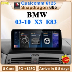 STWEI NEW ID8 Snapdragon665 8Core 8G 128G Android12 Carplay Auto For BMW X3 E83 Central Multimedia Car Video Player Navi Screen