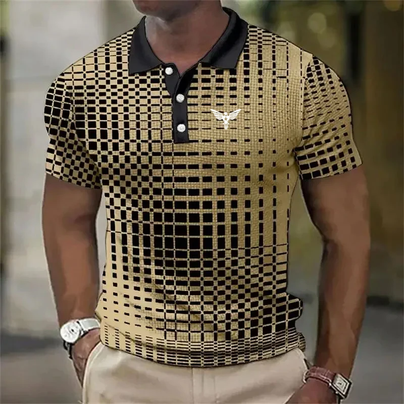 Men's Polo Shirt Graphic Prints Turndown Outdoor Street Short Sleeves Print Button-Down Clothing Sports Fashion Streetwear image 4