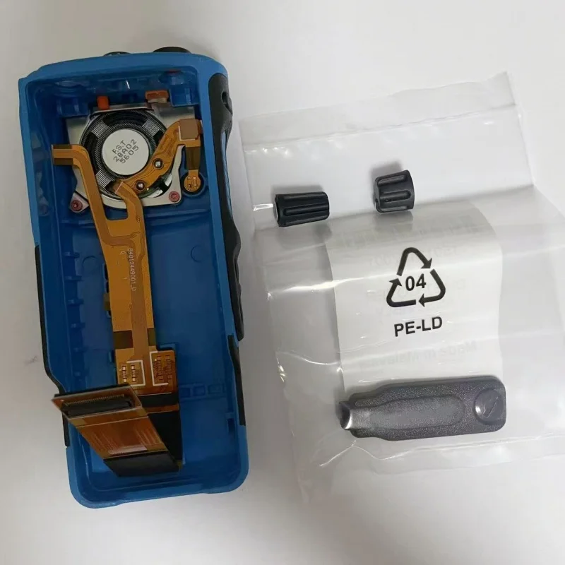 handheld-radio-front-housing-cover-case-kit-with-flex-cable-and-speaker-for-motorola-dp4401ex-dgp8050ex-walkie-takie-accessories