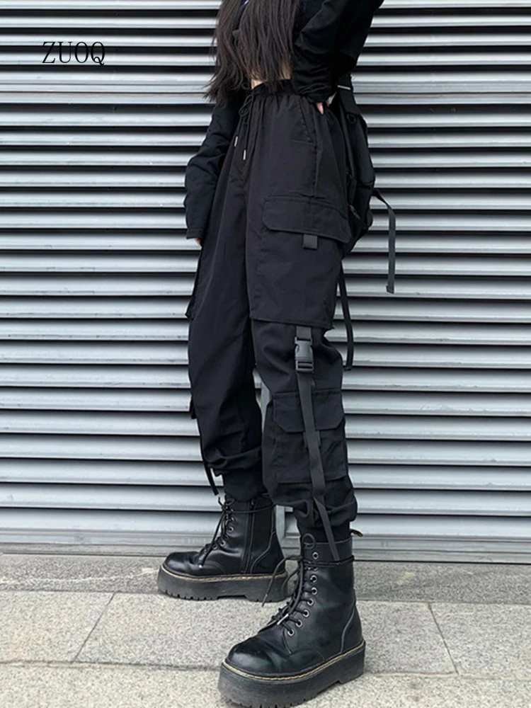 2025 ใหม่แฟชั่น Hip Hop กางเกงผู้หญิง Harem กางเกง Multi-Pocket Streetwear Casual กางเกงผู้หญิง S-3XL