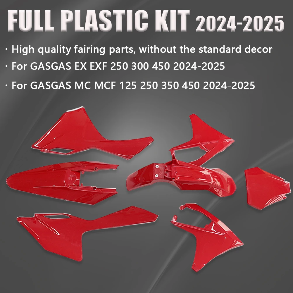 

2024-2025 For GASGAS Full Plastic Kit Body Fairing Cover Fender Guard Panel Mudguard EX EXF MC MCF 125 250 300 350 450 Dirt Bike