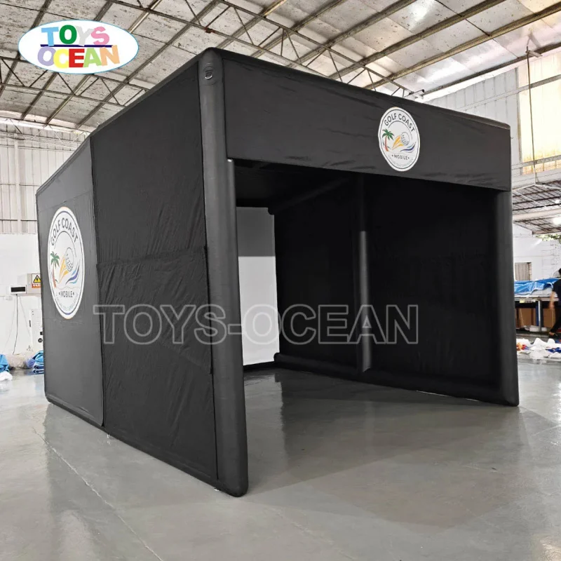 Custom Logo Inflatable Golf Simulator Tent, Commercial Golf Hitting Baseball Simulator Cage for Long Drive Challenge Event