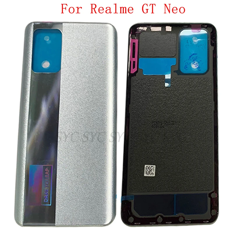 

Battery Cover Rear Door Housing Case For Realme GT Neo Back Cover with Logo Repair Parts