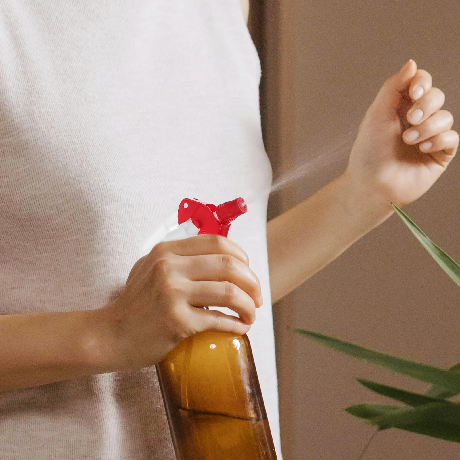 

12pcs Spray Head Lightweight Manual Pressure Sprayer Fine Mist Garden Nozzle Drip Irrigation Hose Bottle Trigger Plastic