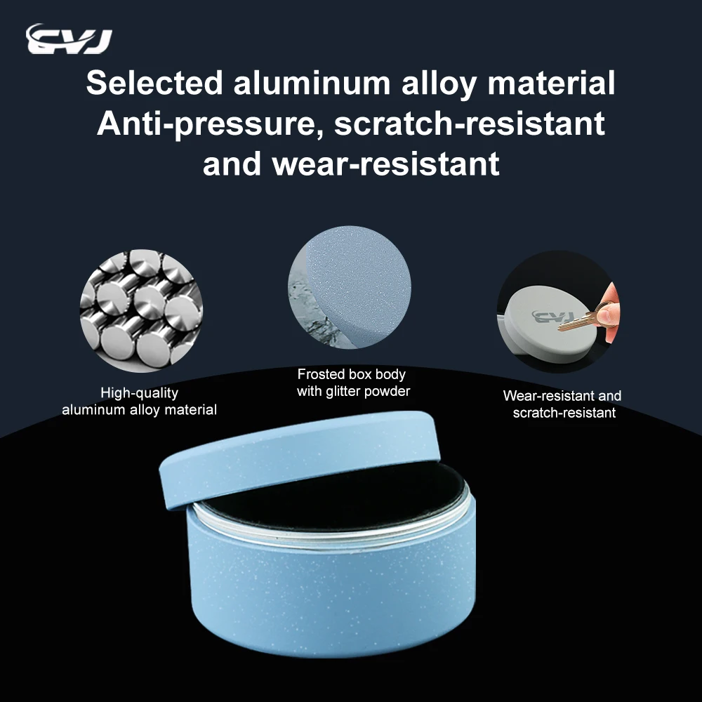 CVJ Earphone Voyager logam, kotak penyimpanan Earphone portabel anti-tekanan/tahan air/Anti gores kelas atas