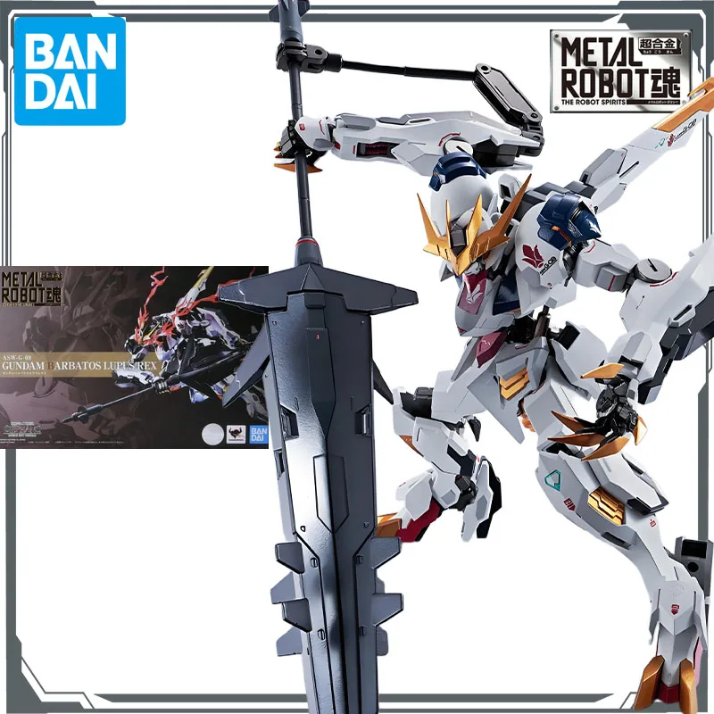 

Bandai Original Mobile Gundam METAL ROBOT ASW-G-08 GUNDAM BARBATOS LUPUS REX Anime Figures Toys for Boys Gift Model Ornaments