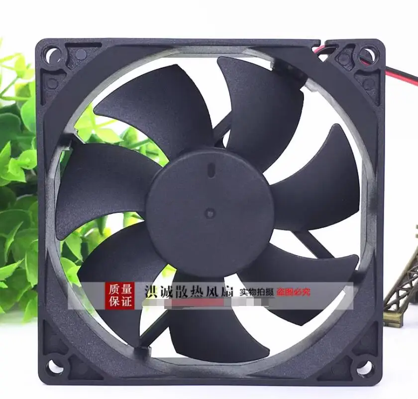 HONGFEI HD-9225H24 DC 24V 0.23A 90x90x25mm 2-Wire Server Cooling Fan