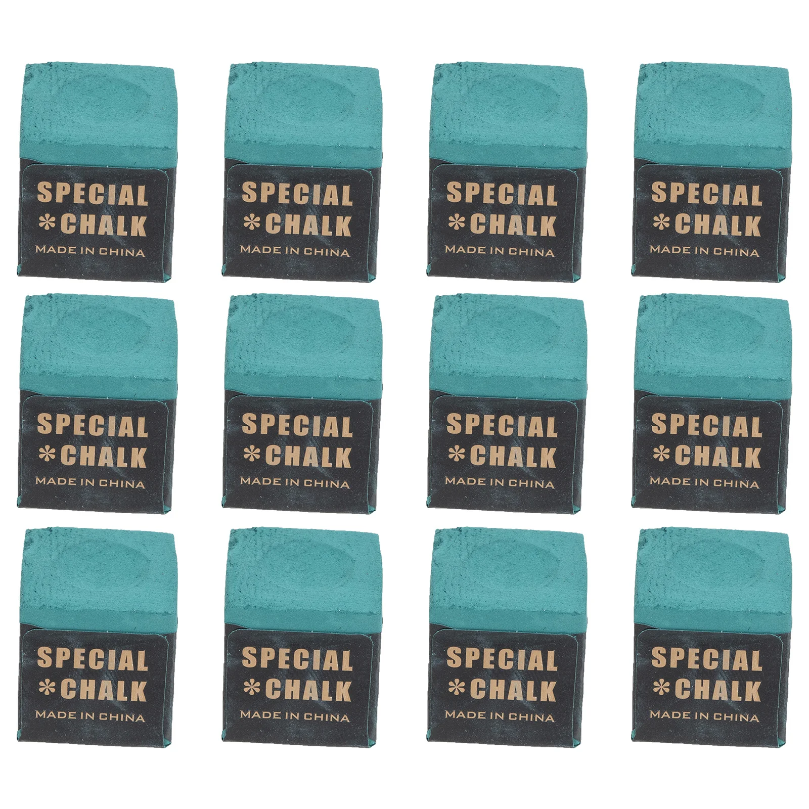 12 قطعة طاولة بلياردو الطباشير السلس طلاء يزيد من الدقة مثالية لنوادي السنوكر بركة الطباشير جديلة عصا مسحوق #4