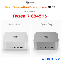 Beelink SER8 Ryzen 7 8845HS Mini PC 8C/16T Up to 5.1GHz DDR5 32GB 1TB PCIe4.0 SSD WIFI6 BT5.2 Desktop Gaming Computer