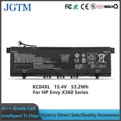 JGTM 15.4V 53.2Wh KC04XL Laptop Battery For HP Envy X360 13-AG 13z-AG 13m-AG 13-AR 13-AH 13-AQ 13M-AQ 13T-AQ 13-ah0051wm TPN-W13