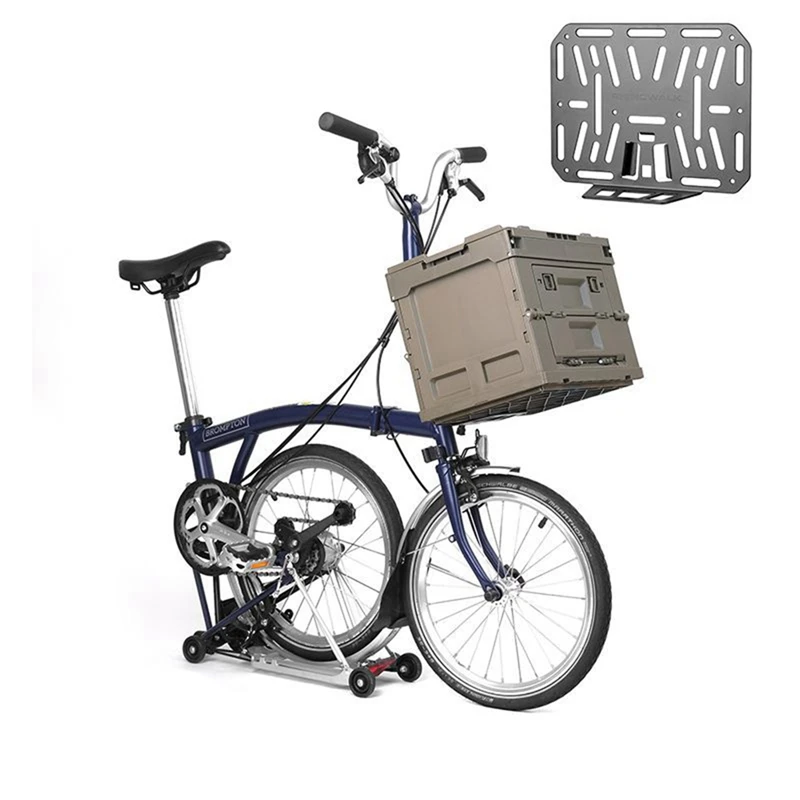 Rhinowalk Bike Bag Adapter Front Rack Bag Carrier Block Adapter For Brompton Folding Bike Basket Box Cycling Accessory