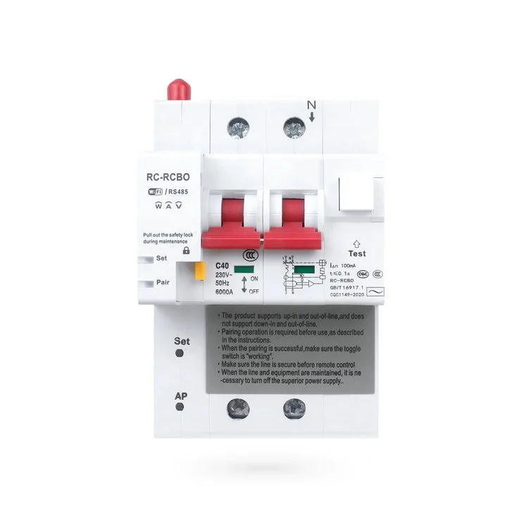 Factory Home Automation MCB-2M 2P Tuya Smart MCB Switch Circuit Breaker with Measurement