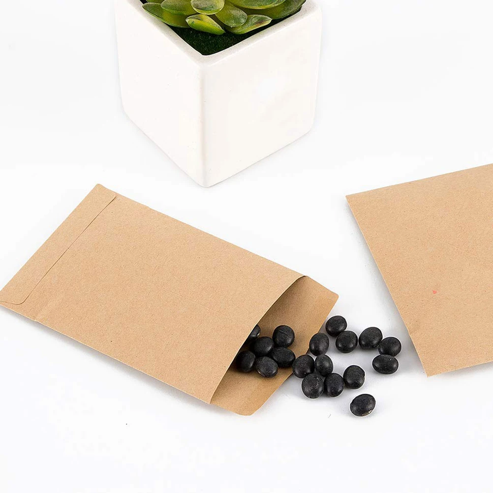 

200 Pcs Yellow Kraft Paper Envelope Letter Storage Plain Color Files Envelopes A4 Photo Classic Bag