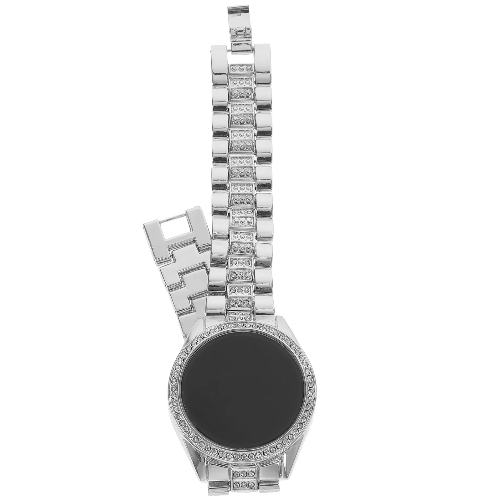 Exquisite Rhinestone Decorative Watch for Women Stylish Fashionable LED Wrist Watch Ideal Gift for Mothers Day Fathers Day