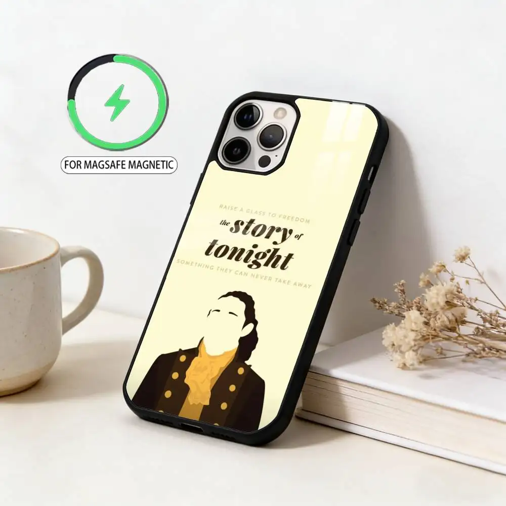 حافظة هاتف هاميلتون-موسيقية-أغاني آيفون 17,16,15,14,13,12,11 Plus,Pro Max Magnetic للشحن اللاسلكي Magsafe #4