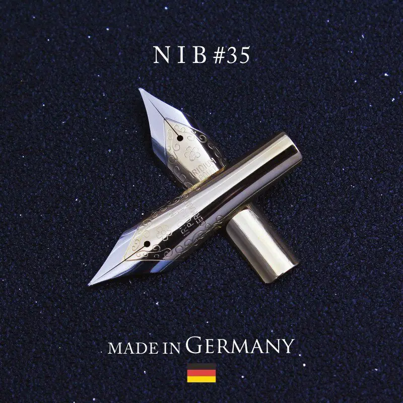 German imported Bock JOWO pen tip with 35 large iridium gold and silver tips, compatible with JINHAO/HONGDIAN/HERO Pen No.6 Nib