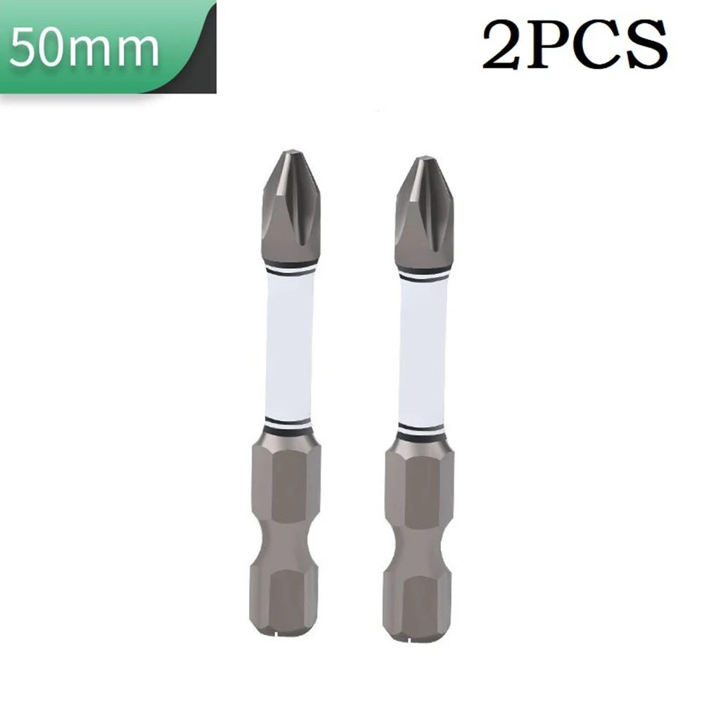 

2PCS 50-150mm PH2 Impact Electric Cross Screwdriver Bits Drill Head Hex Shank Chrome Vanadium Alloy Steel Socket Bit