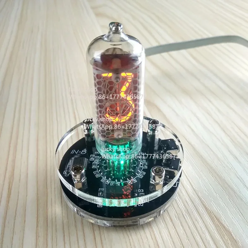 

IN-8/IN-8-2 Single Tube Glow Clock, Retro